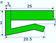 PE Wearstrip BKP EX18-PE-Green