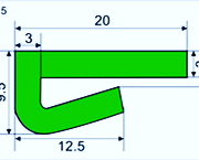 PE Wearstrip BKP EX25-PE-Green